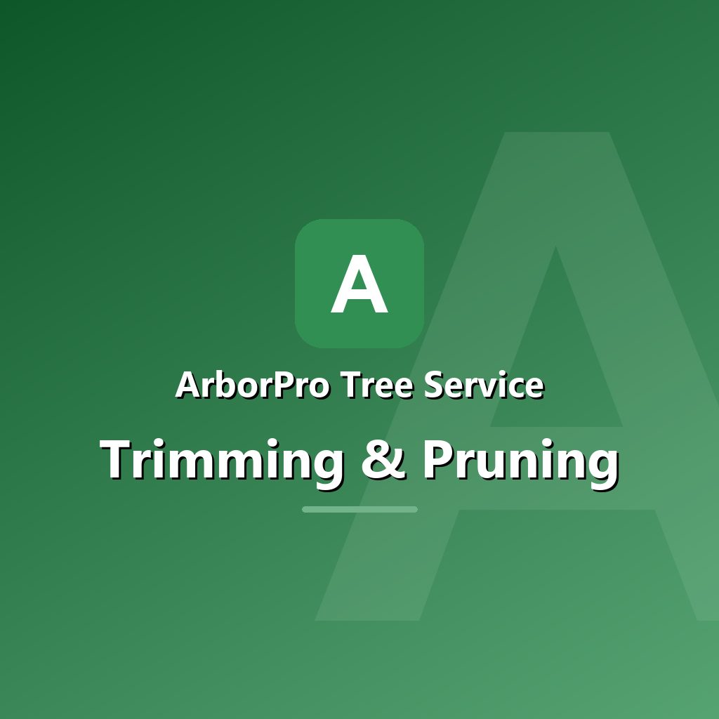 Tree trimming and pruning work
