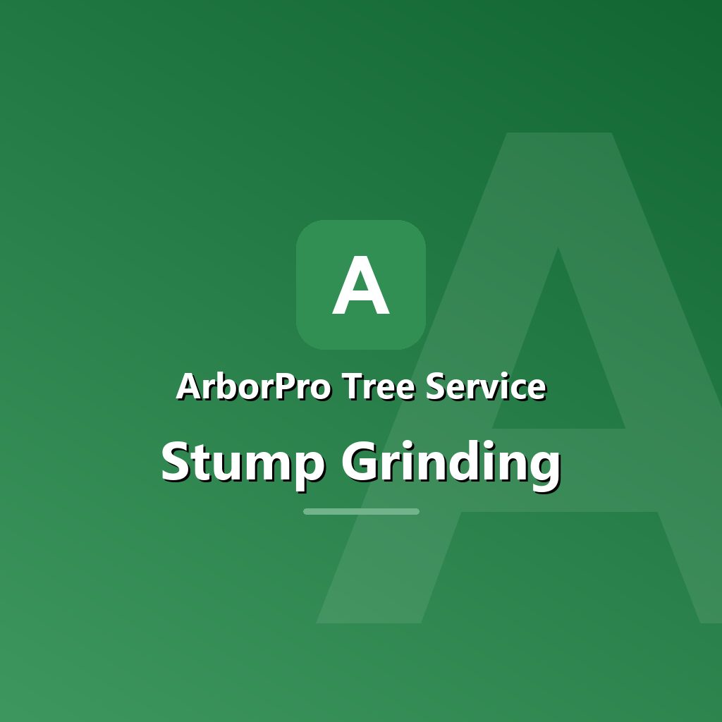Stump grinding in progress