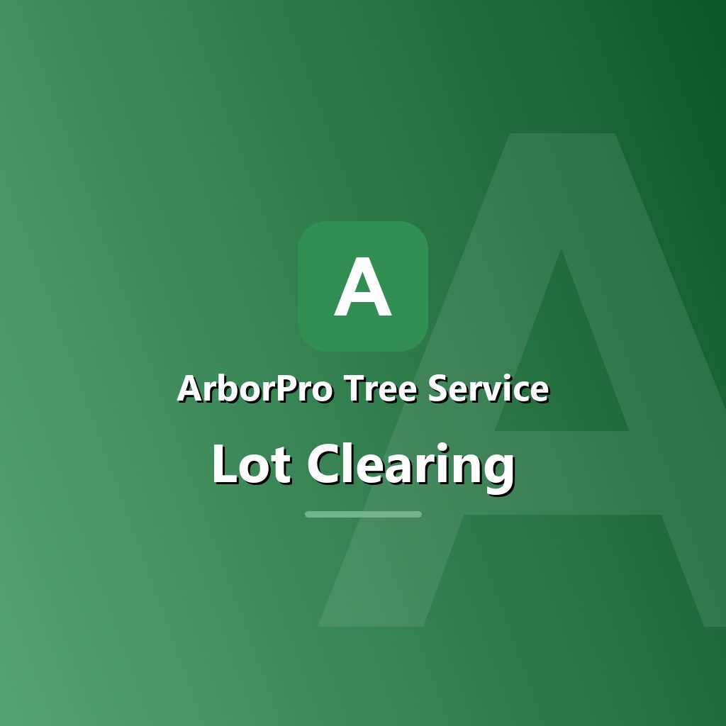 Lot clearing project